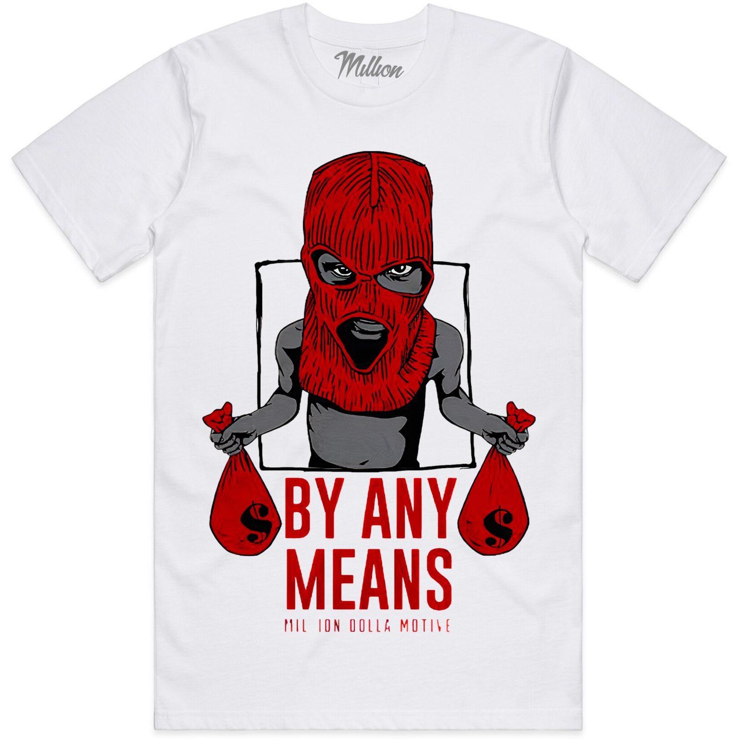 Cherry 12s Shirt - Jordan 12 Cherry Sneaker Tees - By Any Means