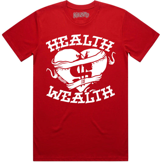 Cherry 12s Shirt - Jordan 12 Cherry Sneaker Tees - Health Wealth