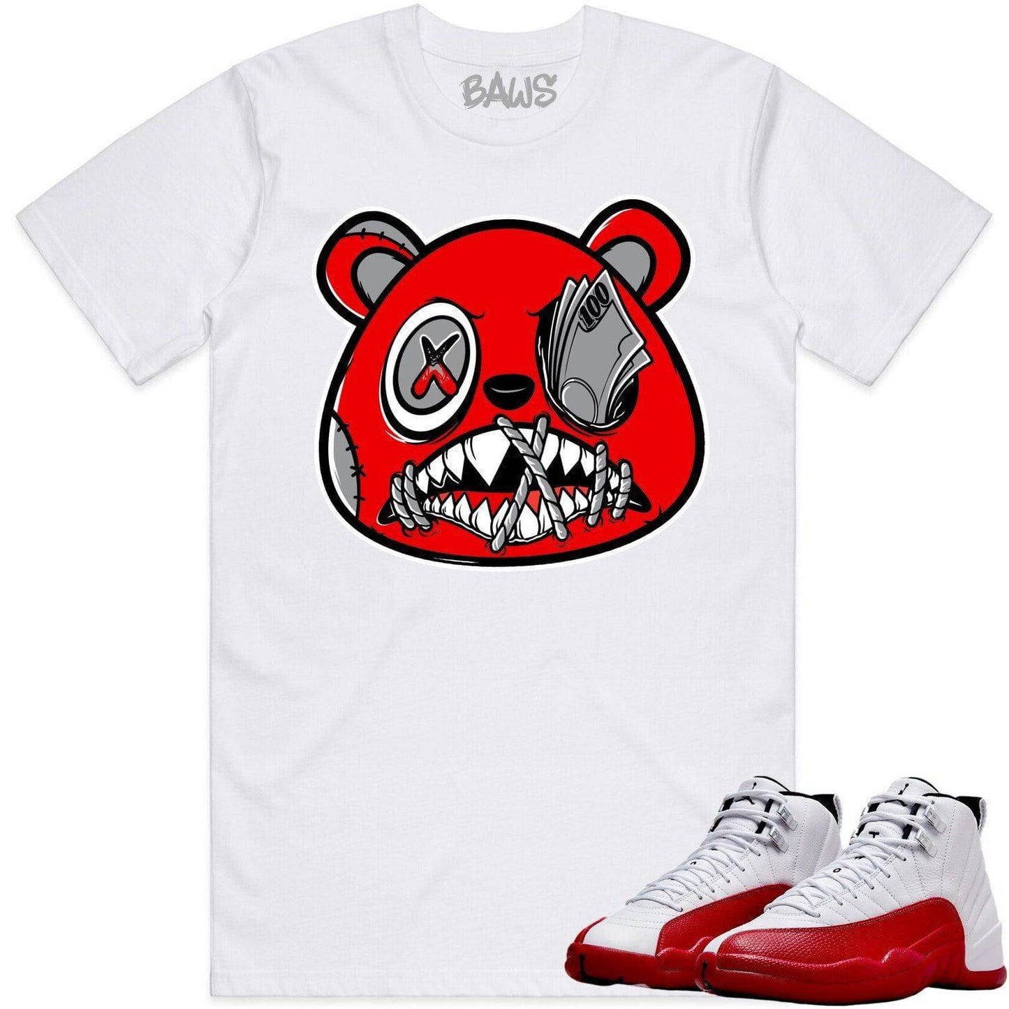 Cherry 12s Shirt - Jordan Retro 12 Cherry Shirts - Angry Money Talks