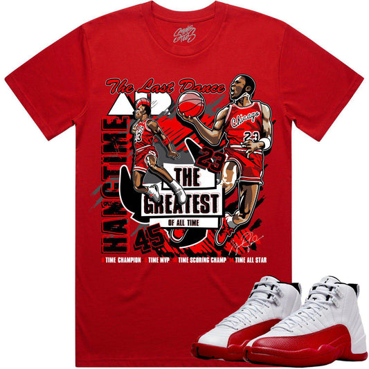 Cherry 12s Shirt - Jordan Retro 12 Cherry Shirts - Hangtime