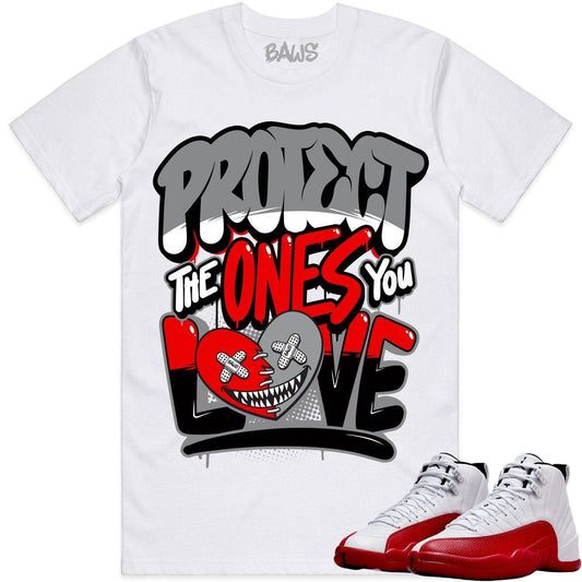 Cherry 12s Shirt - Jordan Retro 12 Cherry Shirts - PTOYL Baws