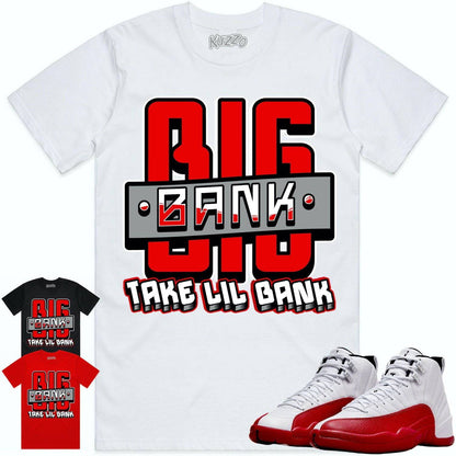 Cherry 12s Shirt - Jordan Retro 12 Cherry Shirts - Red Big Bank