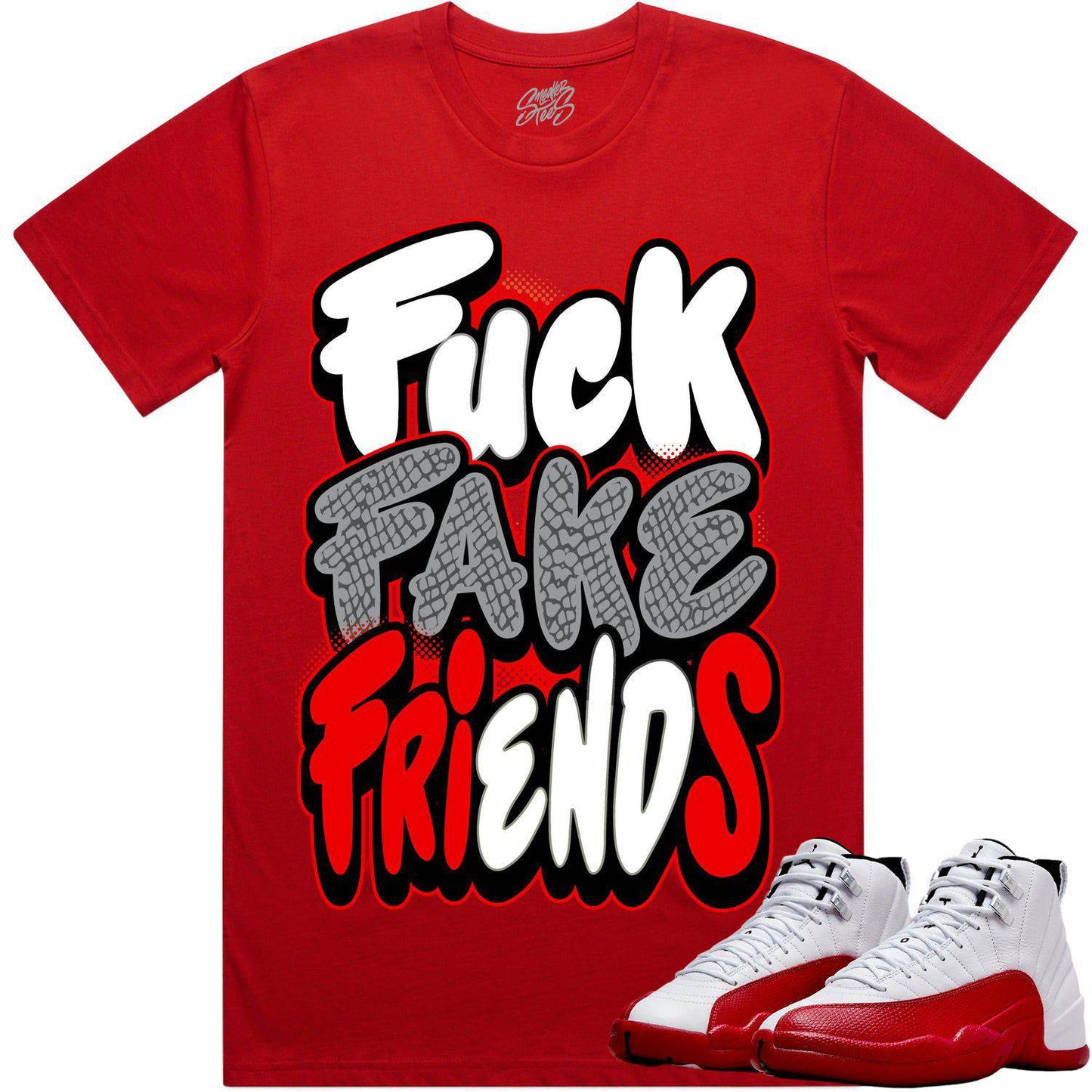 Cherry 12s Shirt - Jordan Retro 12 Cherry Shirts - Red FFF