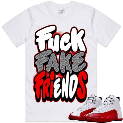 Cherry 12s Shirt - Jordan Retro 12 Cherry Shirts - Red FFF