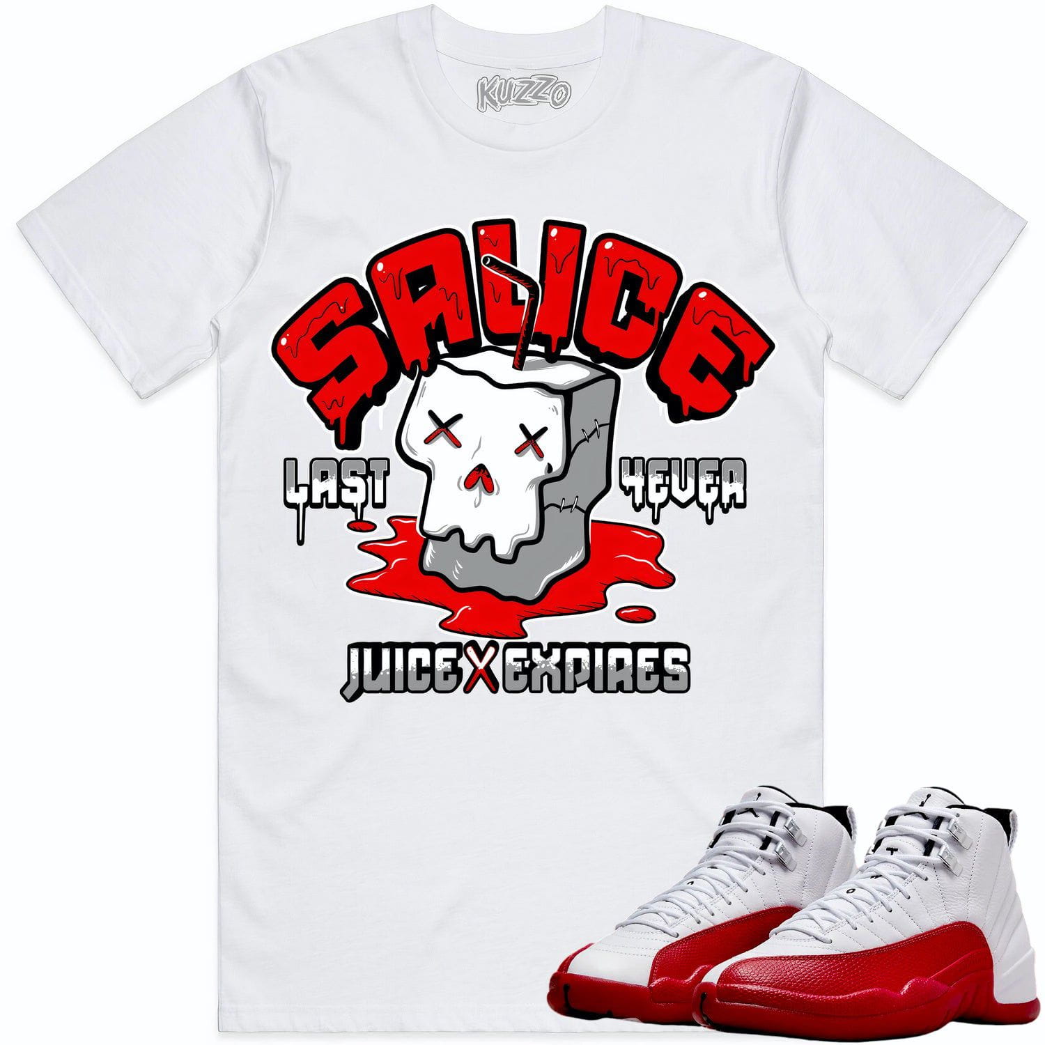 Cherry 12s Shirt - Jordan Retro 12 Cherry Shirts - Red Sauce
