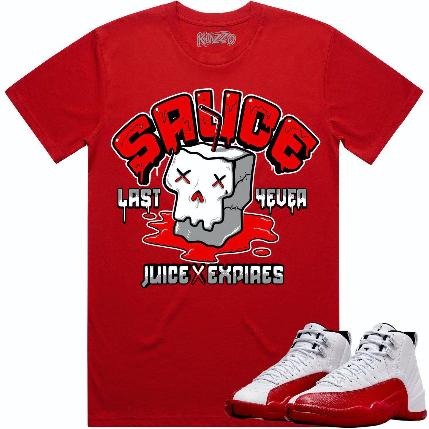 Cherry 12s Shirt - Jordan Retro 12 Cherry Shirts - Red Sauce