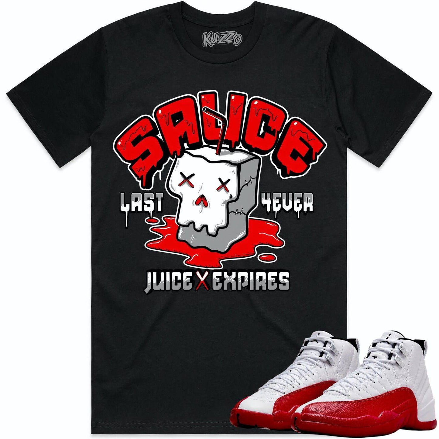 Cherry 12s Shirt - Jordan Retro 12 Cherry Shirts - Red Sauce