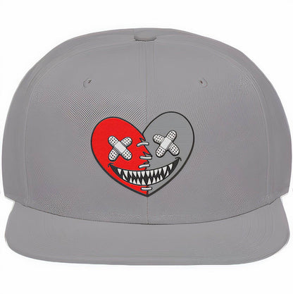 Cherry 12s Snapback Hat - Jordan 12 Cherry Hats - Heart