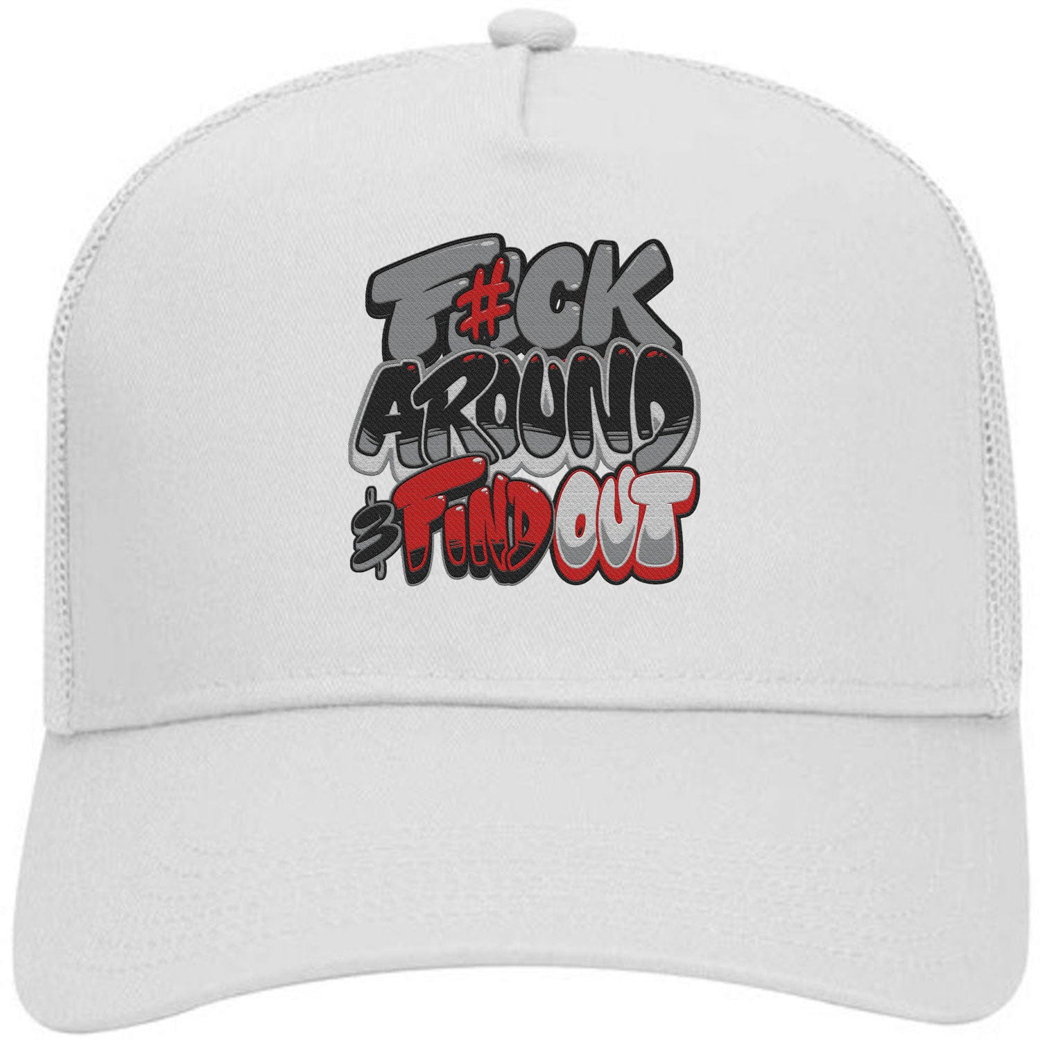 Cherry 12s Trucker Hats - Jordan 12 Cherry Hats - F#ck