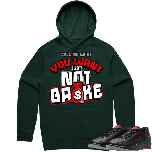 Christmas 2s Hoodie - Jordan 2 Low Christmas 2s Hoodie - Red Not Broke