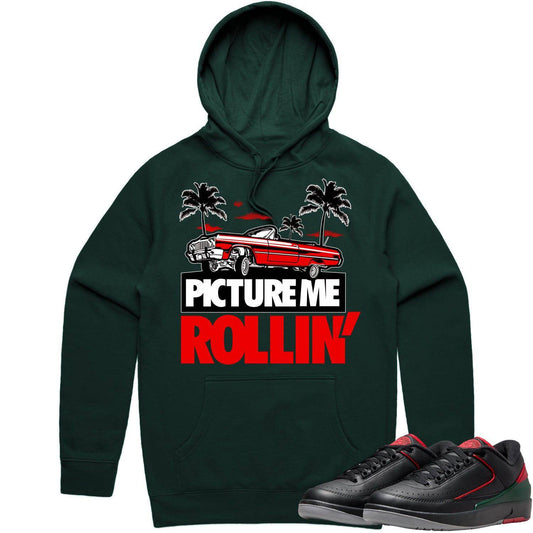 Christmas 2s Hoodie - Jordan 2 Low Christmas 2s Hoodie - Red Picture