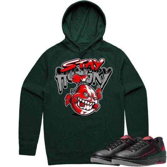 Christmas 2s Hoodie - Jordan 2 Low Christmas 2s Hoodie - Stay Hungry