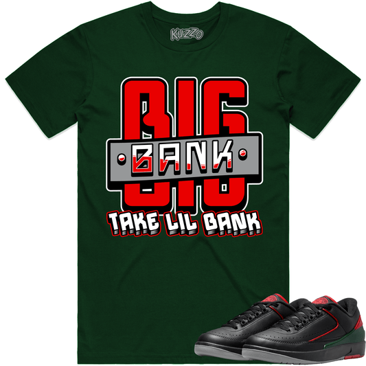 Christmas 2s Shirt - Jordan 2 Low Christmas 2s Sneaker Tees - Big Bank