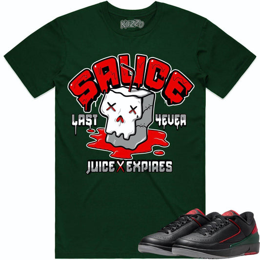 Christmas 2s Shirt - Jordan 2 Low Christmas 2s Sneaker Tees - Sauce