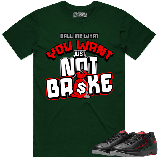 Christmas 2s Shirt - Jordan 2 Low Christmas Sneaker Tees - Not Broke