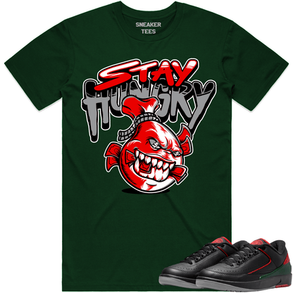 Christmas 2s Shirt - Jordan 2 Low Christmas Sneaker Tees - Stay Hungry