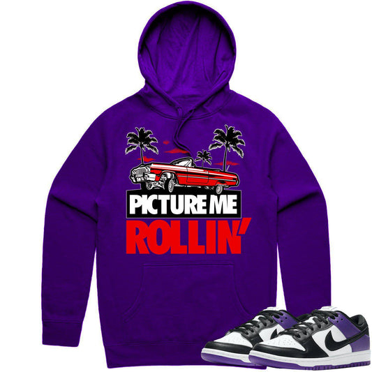 Court Purple Dunks Hoodie - Dunks Hoodie - Red Picture