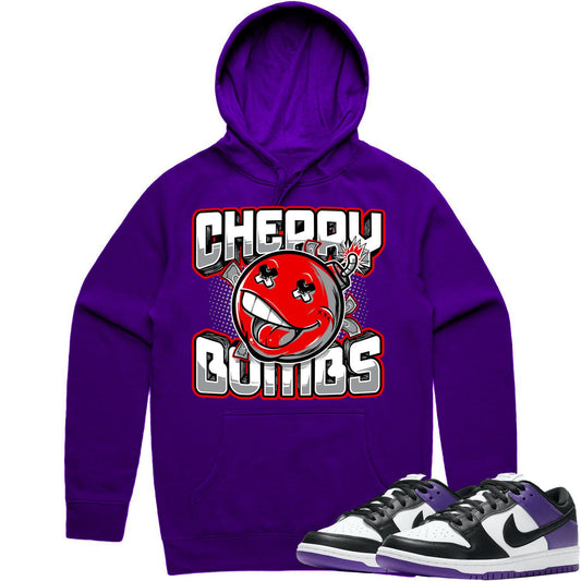 Court Purple Dunks Hoodie - Dunks Hoodies - Cherry Bombs