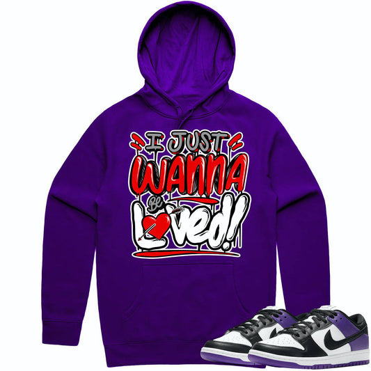 Court Purple Dunks Hoodie - Dunks Hoodies - Loved