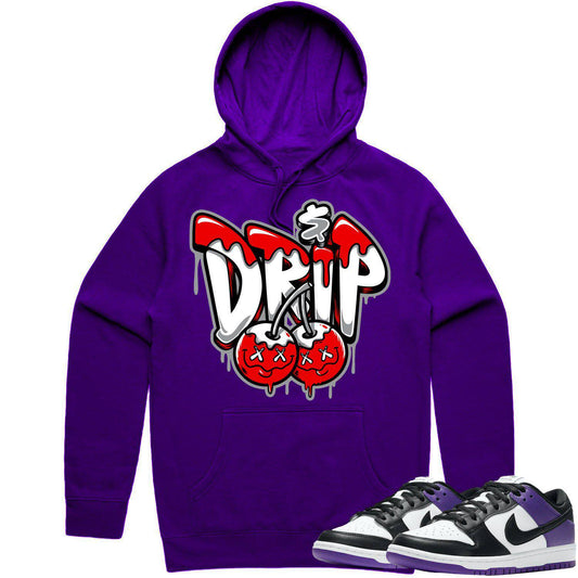 Court Purple Dunks Hoodie - Dunks Hoodies - Money Drip