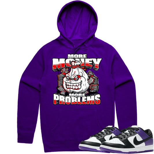 Court Purple Dunks Hoodie - Dunks Hoodies - More Money More Problems