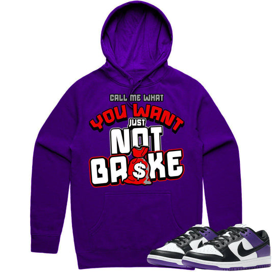 Court Purple Dunks Hoodie - Dunks Hoodies - Not Broke