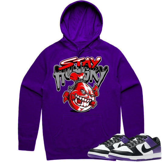 Court Purple Dunks Hoodie - Dunks Hoodies - Stay Hungry