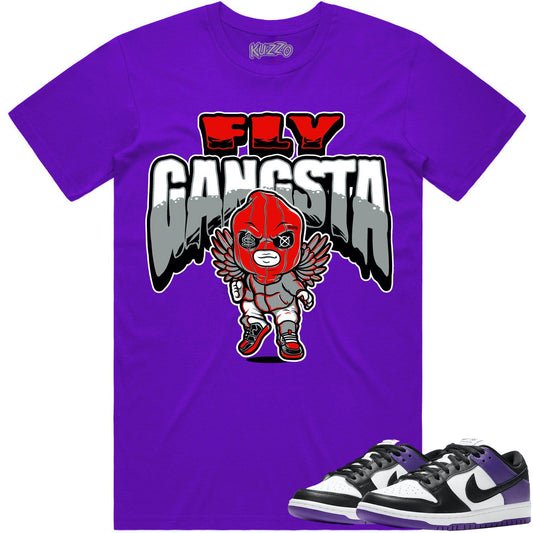 Court Purple Dunks Shirt - Dunks Sneaker Tees - Fly Gangsta
