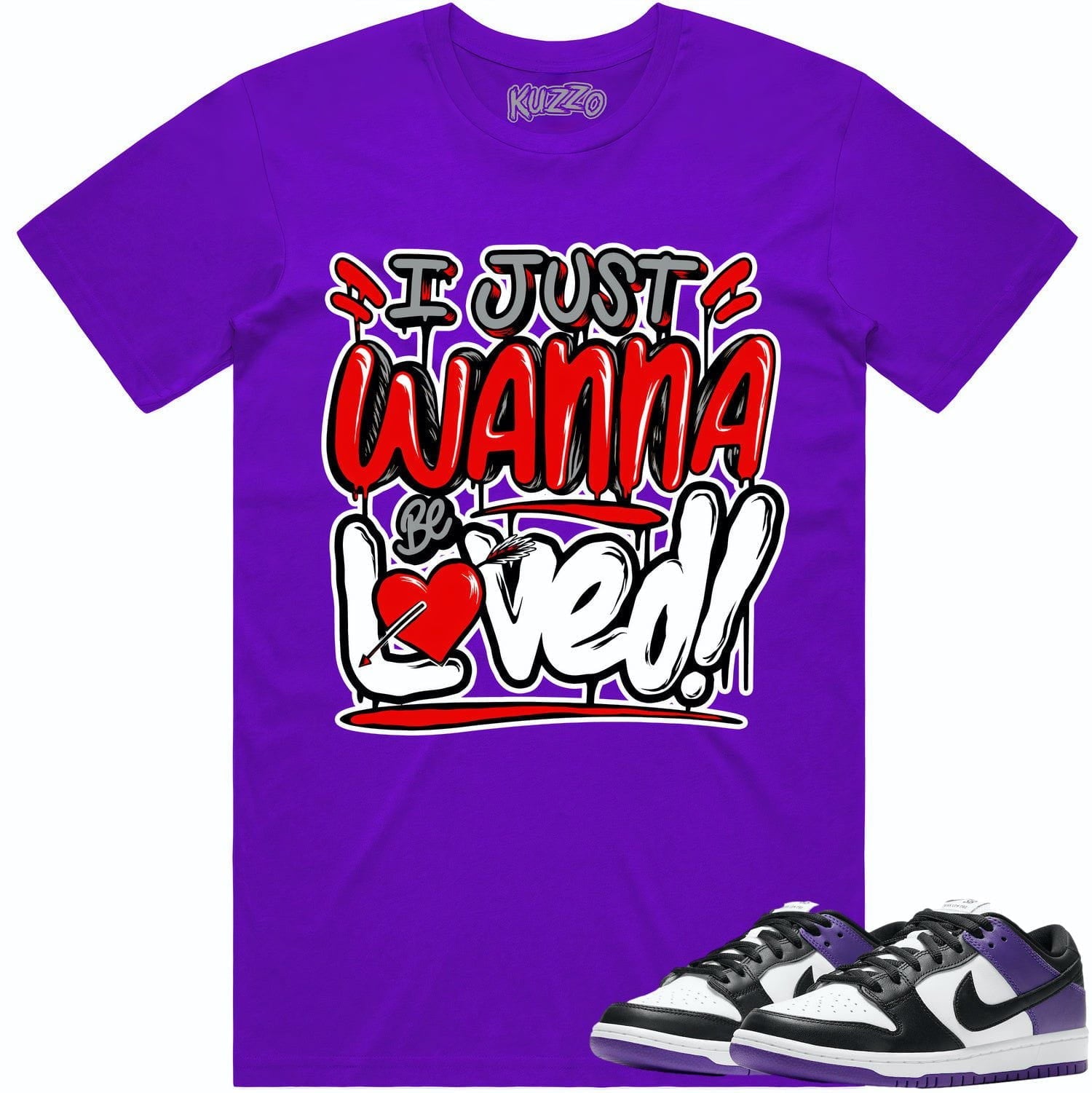 Court Purple Dunks Shirt - Dunks Sneaker Tees - Loved