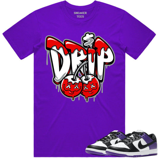 Court Purple Dunks Shirt - Dunks Sneaker Tees - Money Drip
