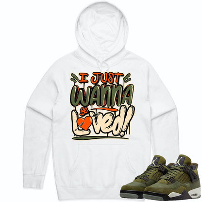 Craft Olive 4s Hoodie - Jordan Retro 4 Olive Hoodie - Celadon Loved