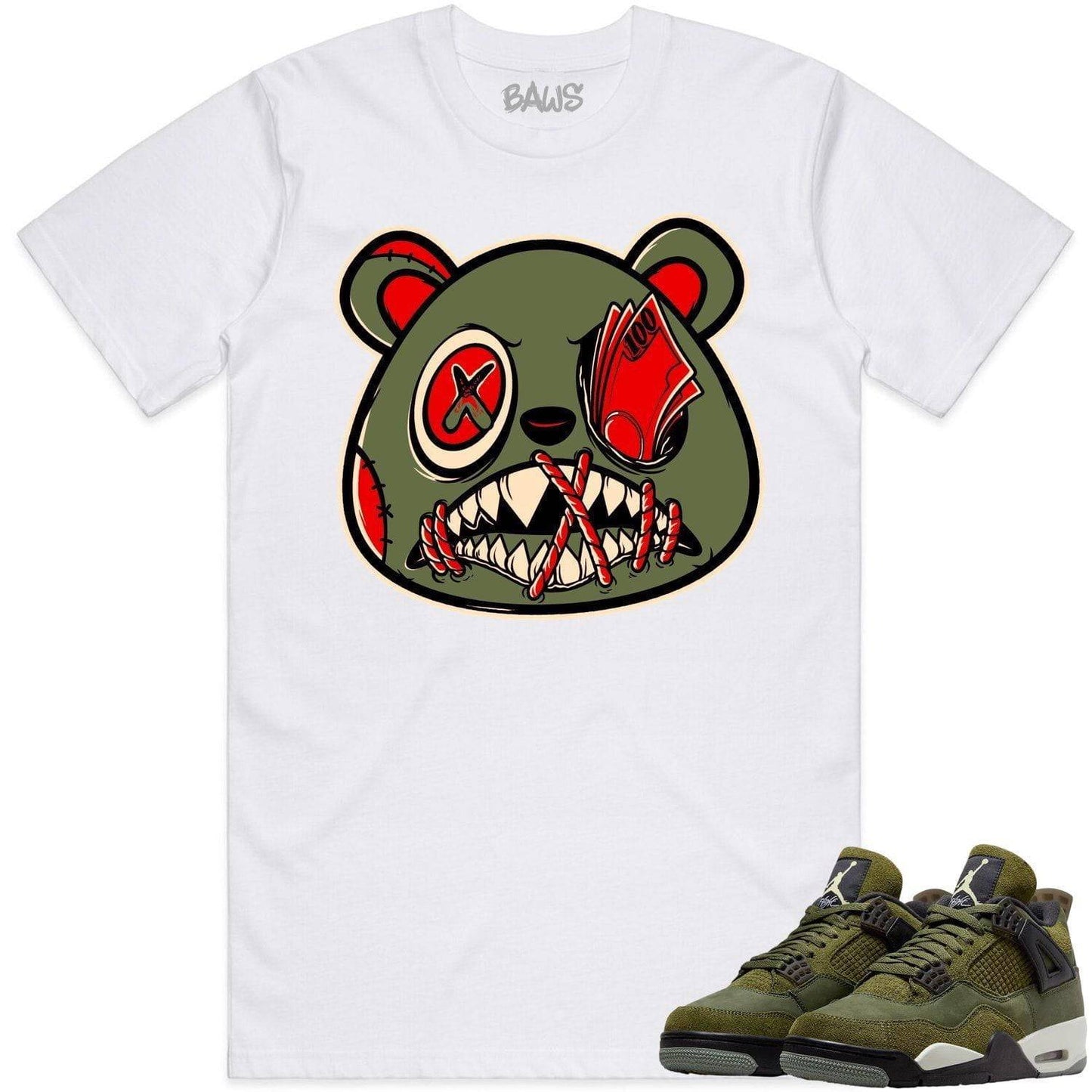 Craft Olive 4s Shirt - Jordan 4 Craft Olive 4s Shirts - Money Talks