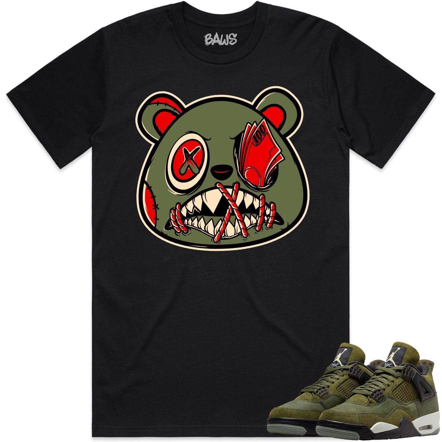 Craft Olive 4s Shirt - Jordan 4 Craft Olive 4s Shirts - Money Talks