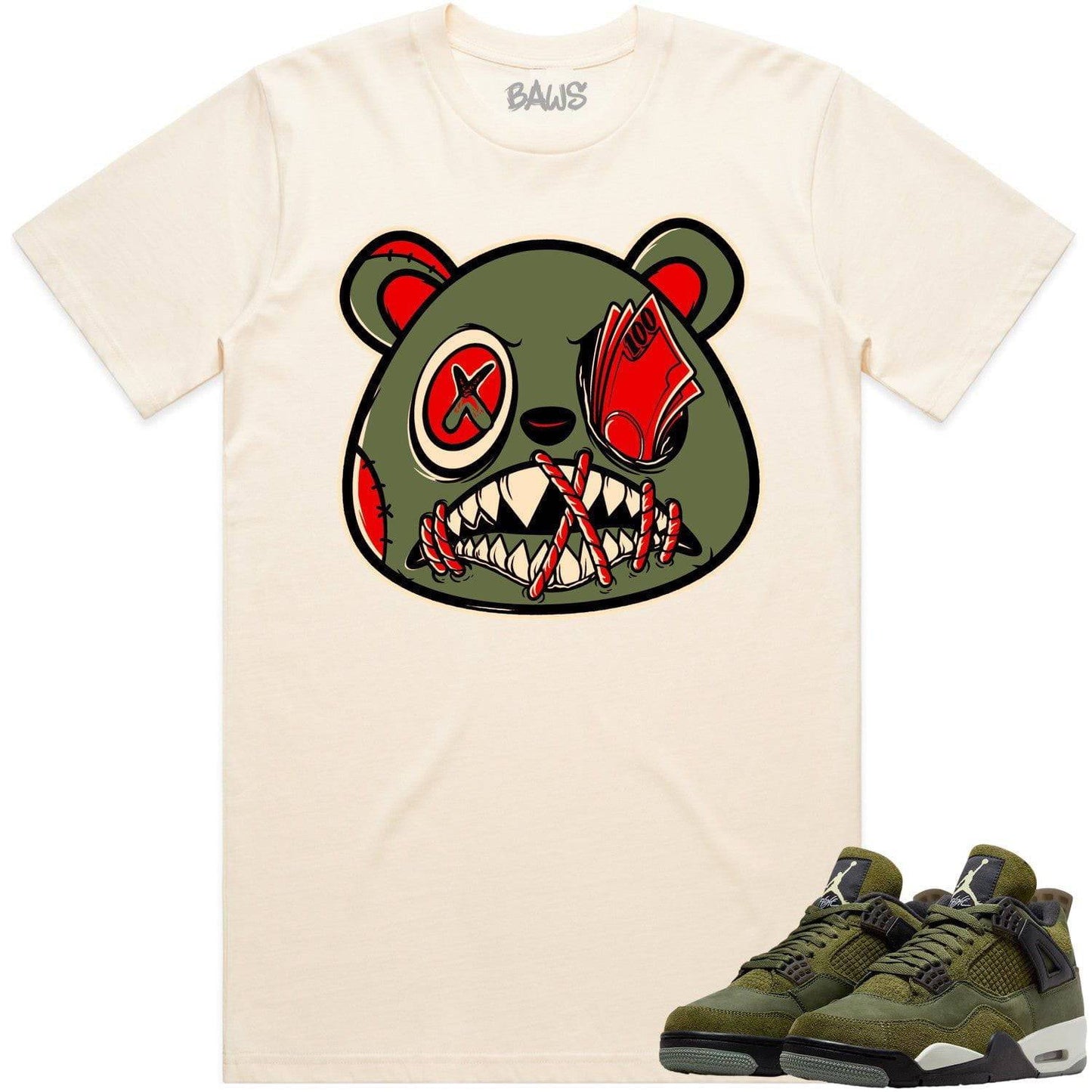 Craft Olive 4s Shirt - Jordan 4 Craft Olive 4s Shirts - Money Talks