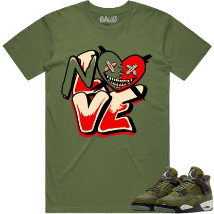 Craft Olive 4s Shirt - Jordan 4 Craft Olive 4s Shirts - No Love