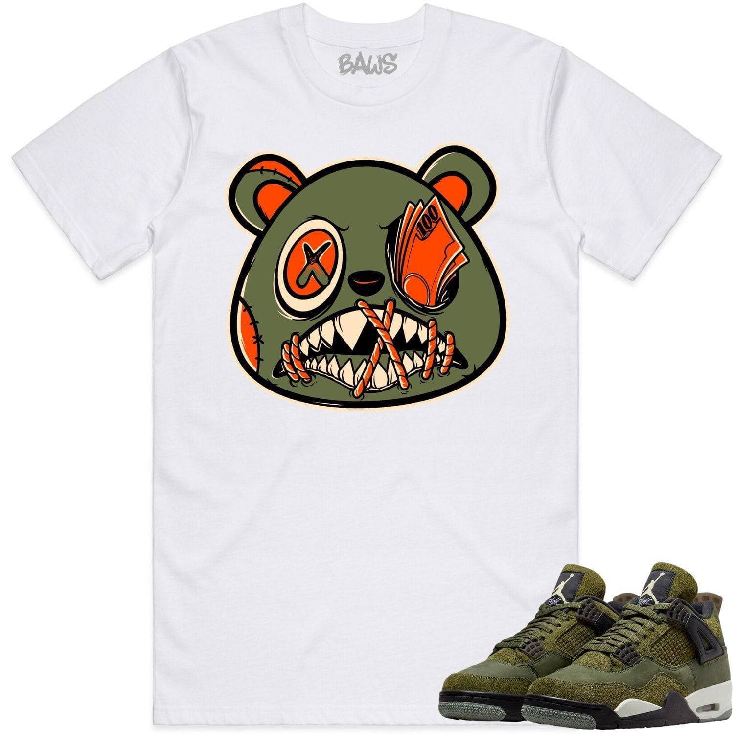 Craft Olive 4s Shirt - Jordan 4 Craft Olive Shirts - Money Talks Baws