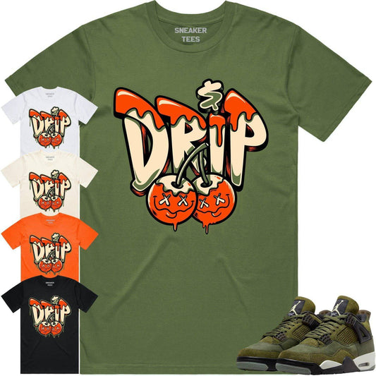 Craft Olive 4s Shirt - Jordan Retro 4 Olive Shirt - Celadon Money Drip