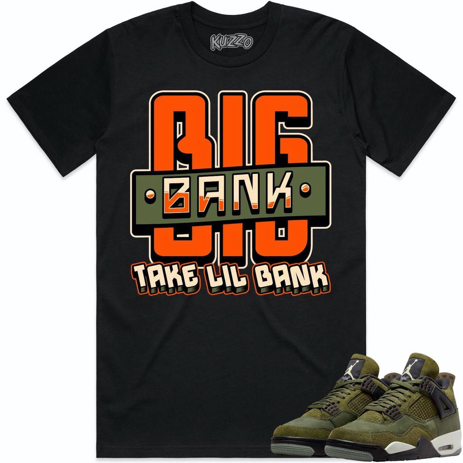 Craft Olive 4s Shirt - Jordan Retro 4 Olive Shirts - Celadon Big Bank