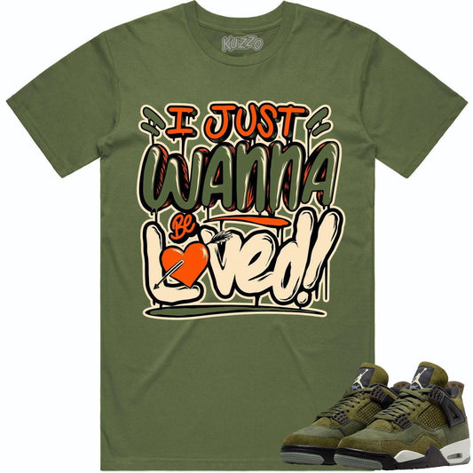 Craft Olive 4s Shirt - Jordan Retro 4 Olive Shirts - Celadon Loved