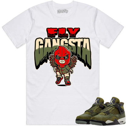 Craft Olive 4s Shirt - Jordan Retro 4 Olive Shirts - Fly Gangsta