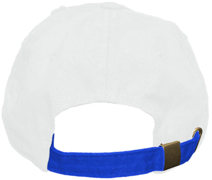 Crazy Baws : 2Tone White Royal Blue Dad Hat : Sneaker Hats to Match