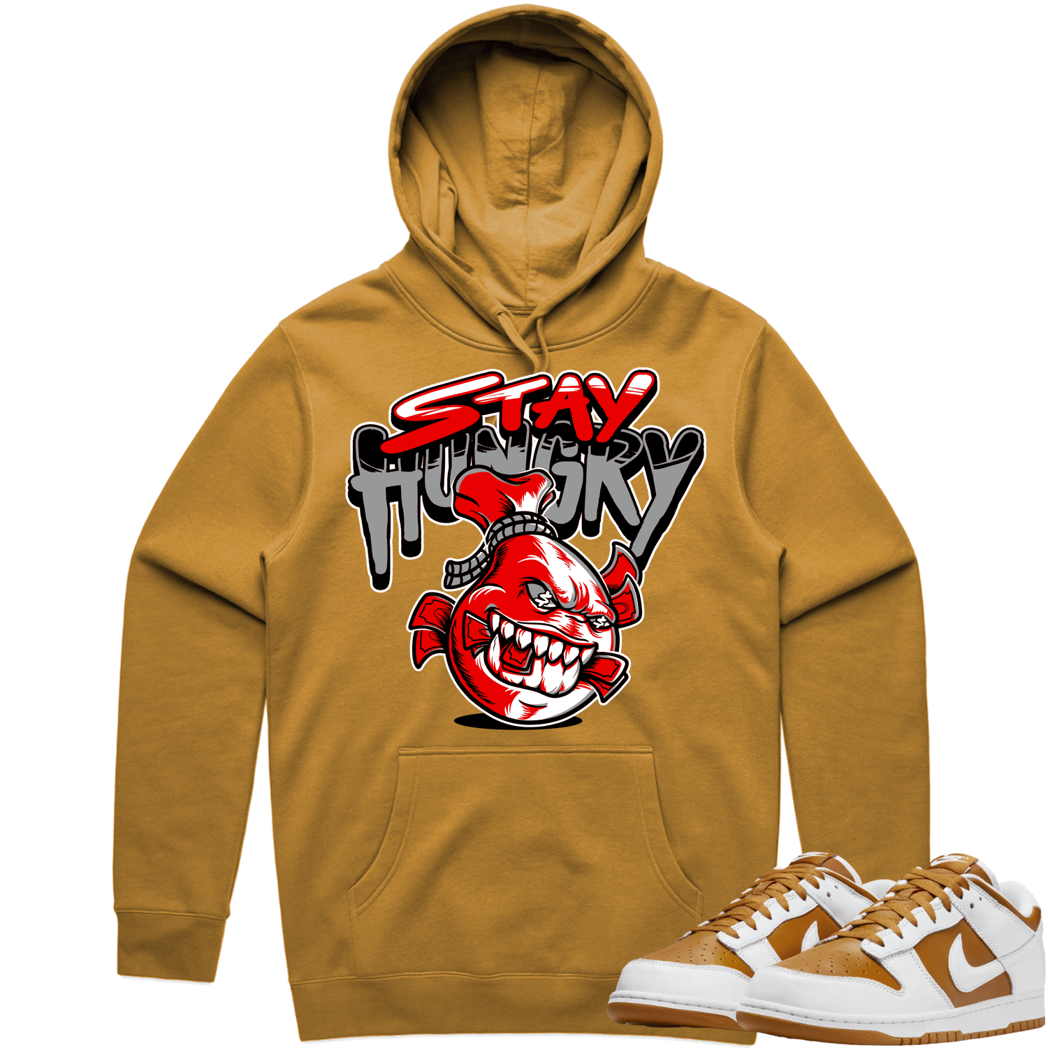 Curry Dunks Hoodie - Curry Dunks Low Hoodies - Red Stay Hungry