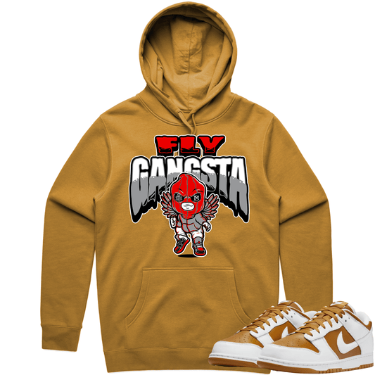 Curry Dunks Hoodie - Dunks Low Curry Hoodie - Red Fly Gangsta