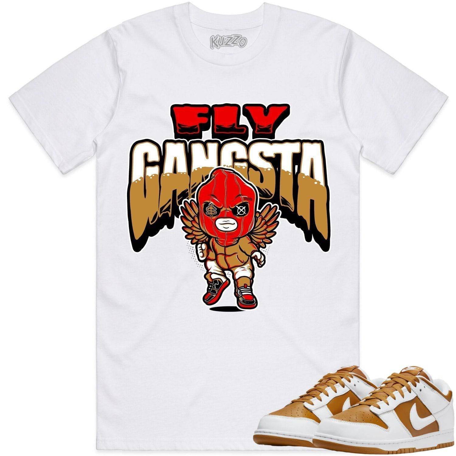 Curry Dunks Shirt - Curry Dunks Sneaker Tees - Wheat Fly Gangsta