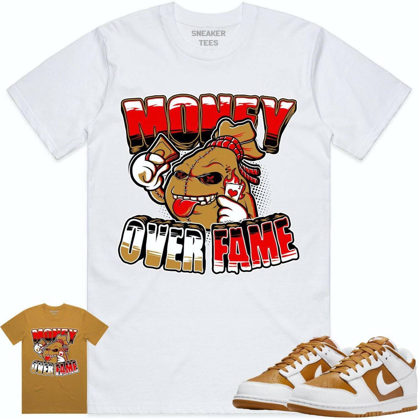 Curry Dunks Shirt - Curry Dunks Sneaker Tees - Wheat Money Fame