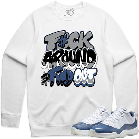 Diffuse Blue 11s Sweater - Jordan 11 Diffuse Blue Crewnecks - F#CK