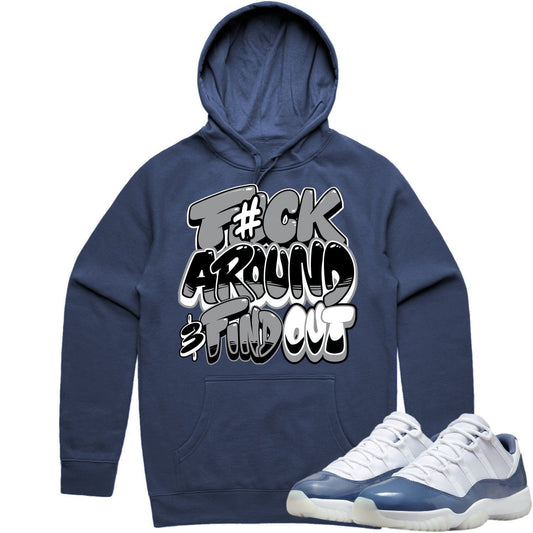 Diffused Blue 11s Hoodies - Jordan 11 Diffused Blue Hoodie - F#CK