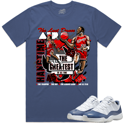 Diffused Blue 11s Sneaker Tees - Shirt to Match - Hangtime