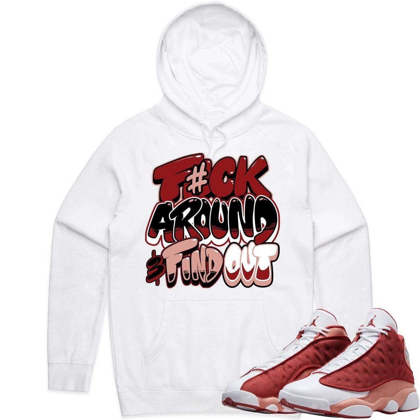 Dune Red 13s Hoodie - Jordan Retro 13 Dune Red Hoodie - F#CK