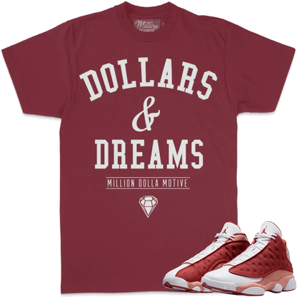 Dune Red 13s Shirt - Jordan 13 Dune Red Sneaker Tees - Dollars